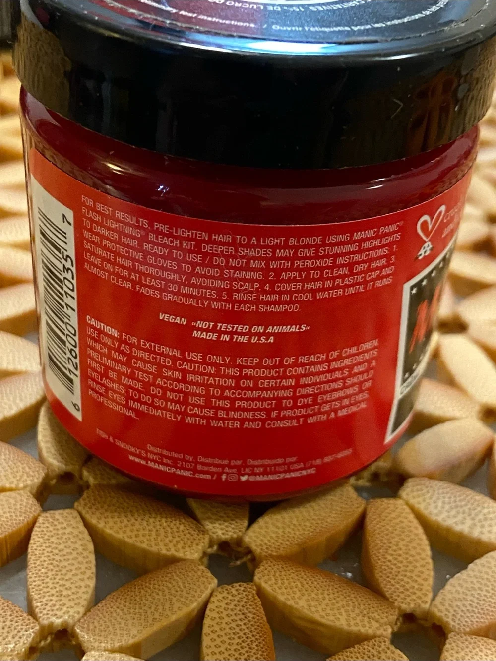 Manic Panic Semi-Permanent Hair Color Jar - Red (Classic High Voltage)  Unisex
